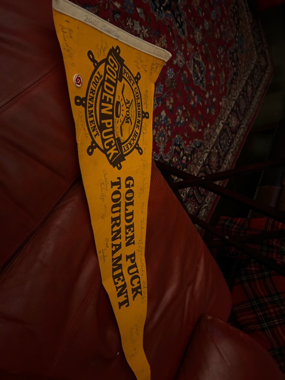Yellow Pennant - Vintage Wall Decor port colborne Hockey